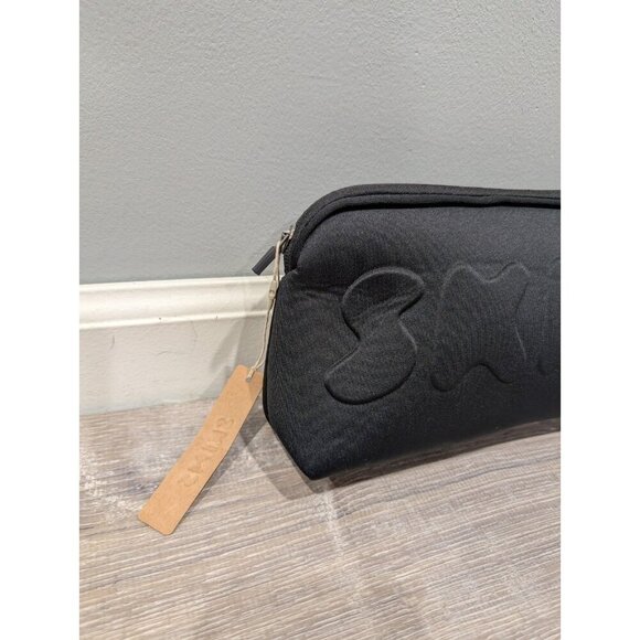 Kim Kardashian SKIMS WNBA Make Up Neoprene Black Bag Pouch Clutch Brand New - Picture 13 of 16
